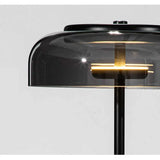 Black Glass Modern Style Table Lamp