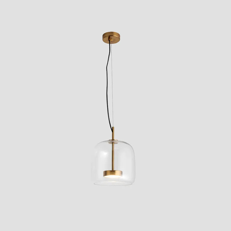 Disc-Shaped Dining Modern Glass Pendant Light