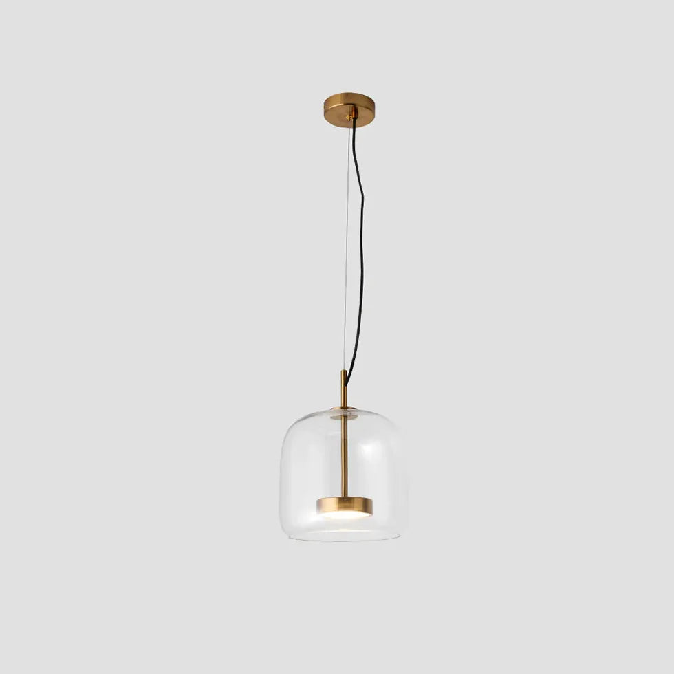 Disc-Shaped Dining Modern Glass Pendant Light