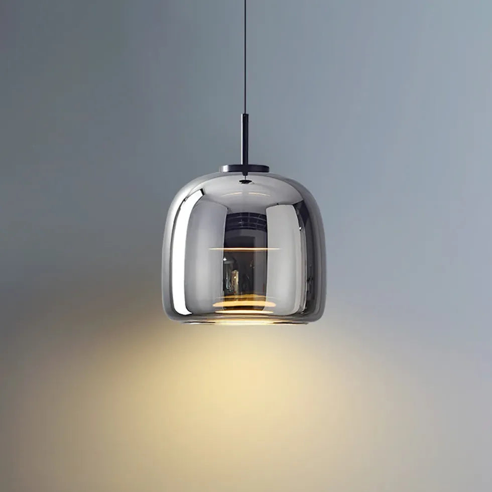 Disc-Shaped Dining Modern Glass Pendant Light