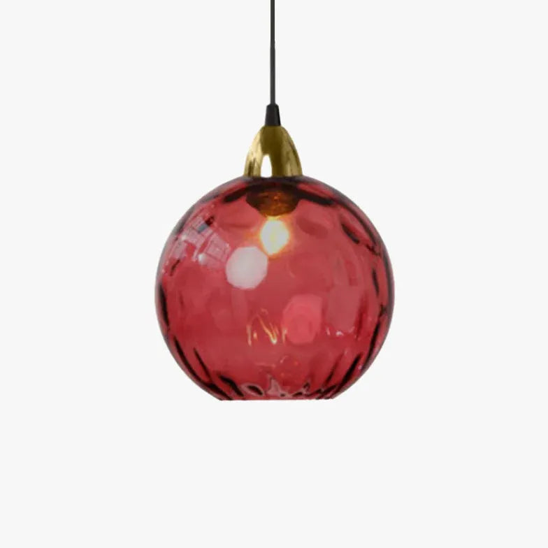 Coloured Glass kitchen pendant light