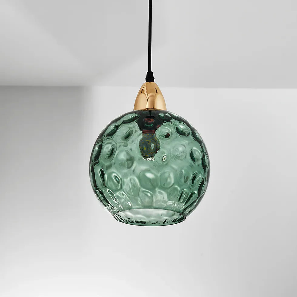 Coloured Glass kitchen pendant light