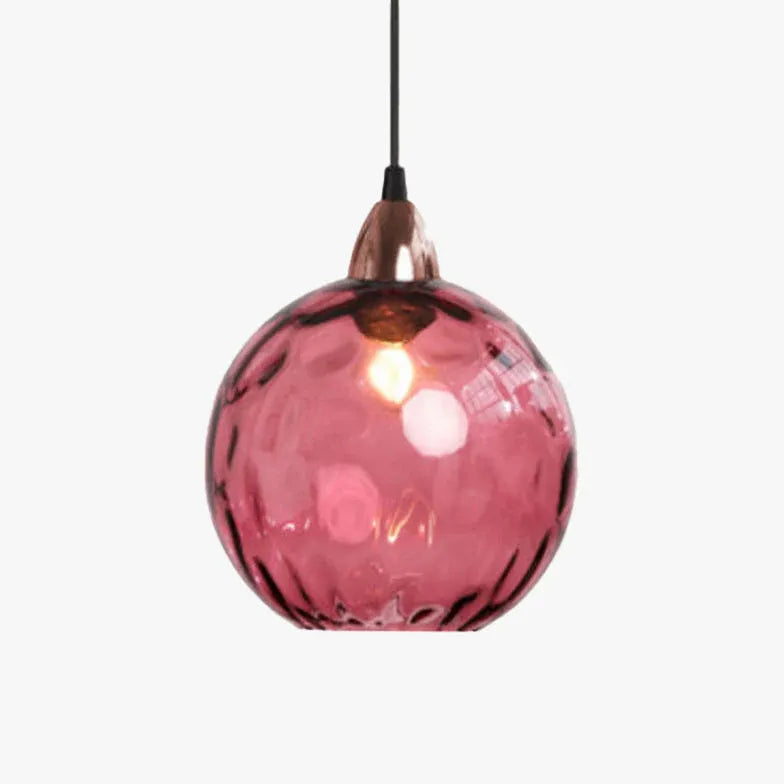 Coloured Glass kitchen pendant light