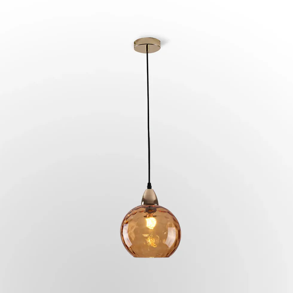 Coloured Glass kitchen pendant light