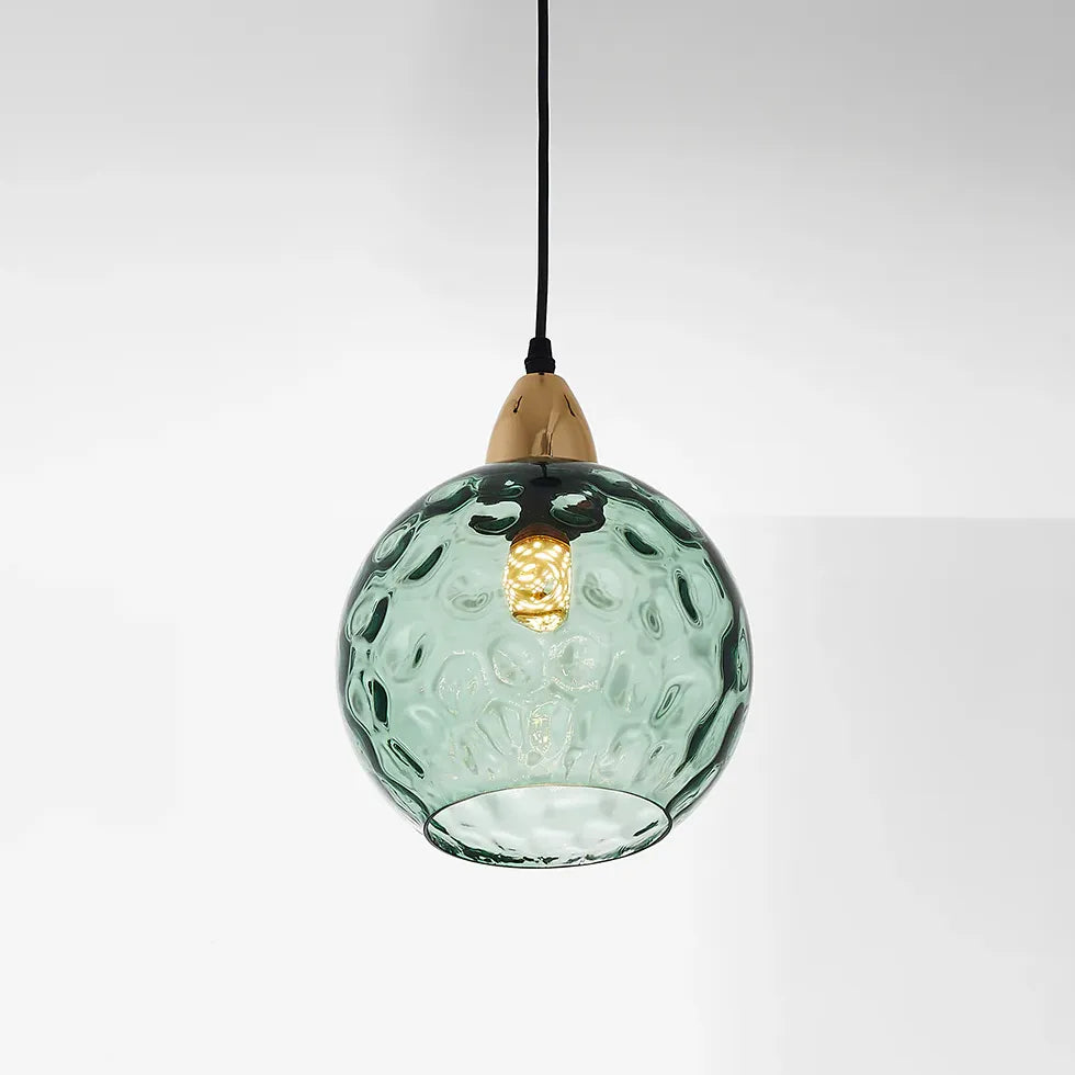 Coloured Glass kitchen pendant light