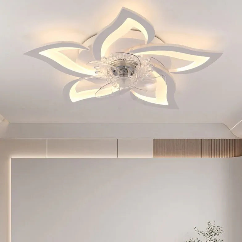 Petal Shape LED White Fan Light