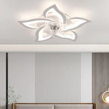 Petal Shape LED White Fan Light