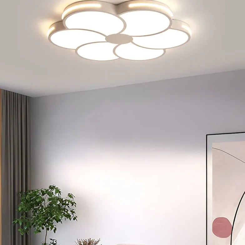 Flower-Shaped White LED Pendant Light