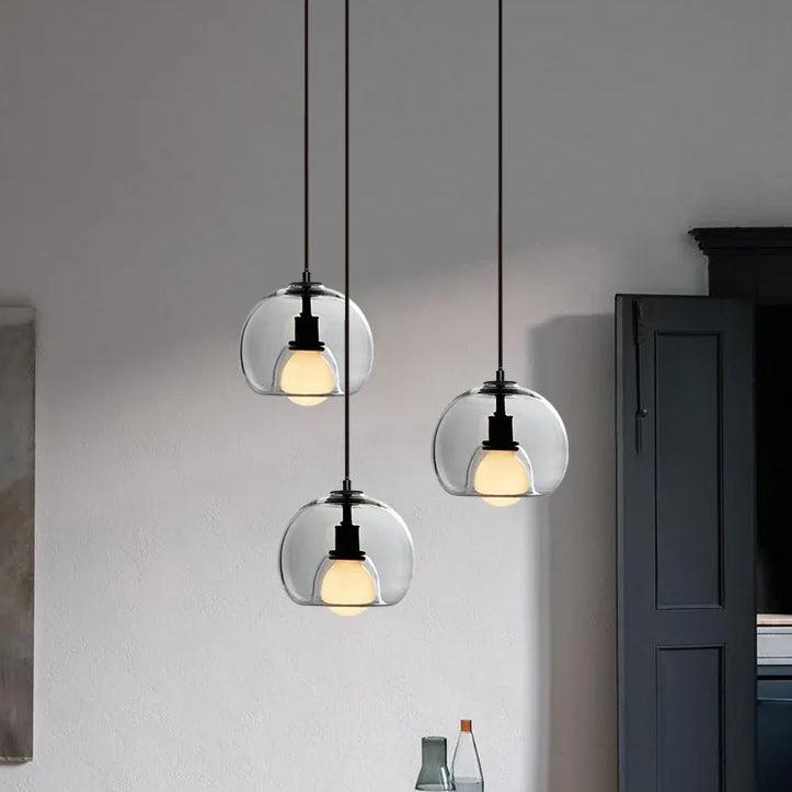 Pendant Light Smoked Glass Nordic Dining Room