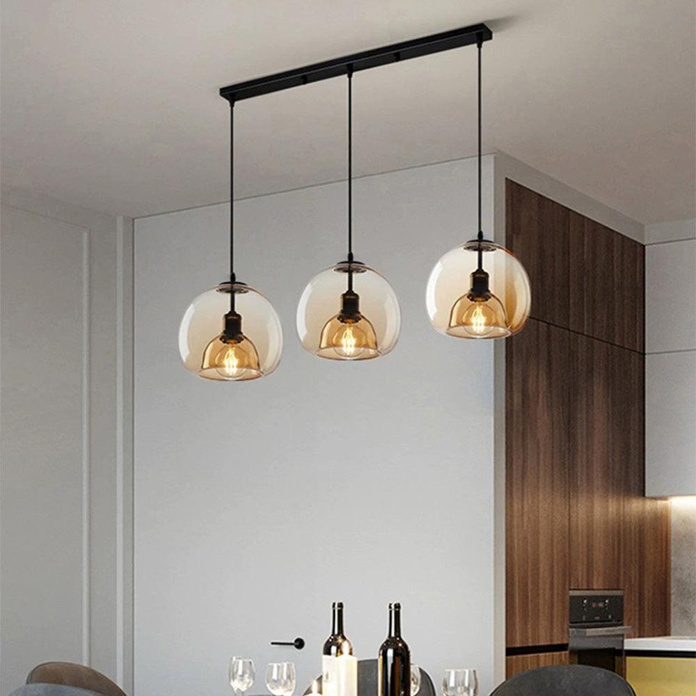 Pendant Light Smoked Glass Nordic Dining Room