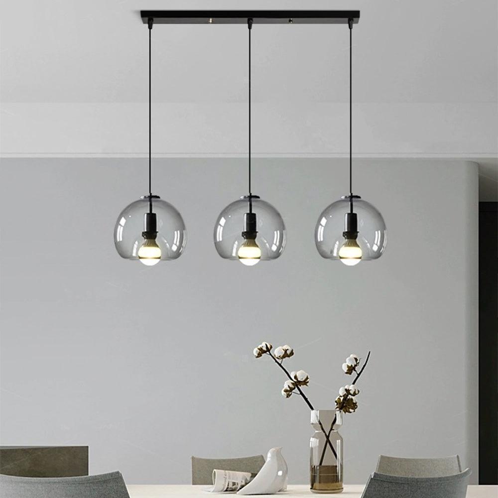 Pendant Light Smoked Glass Nordic Dining Room