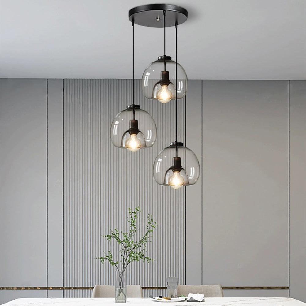 Pendant Light Smoked Glass Nordic Dining Room