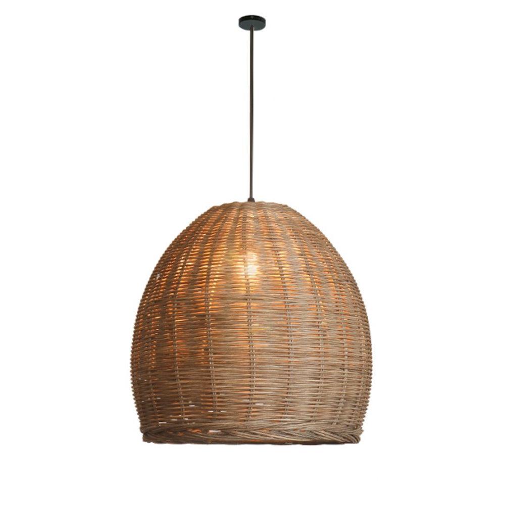 Wabi-Sabi Rattan Pendant Light for Bedroom