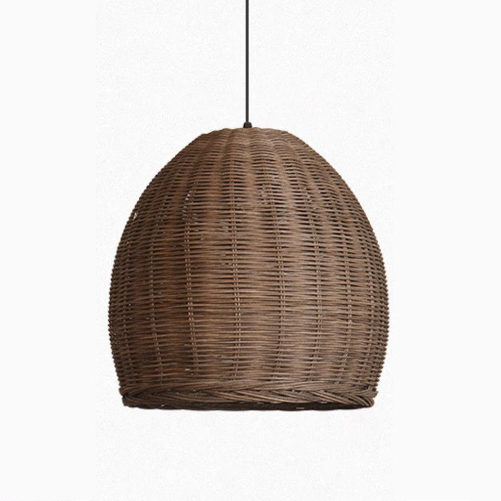 Wabi-Sabi Rattan Pendant Light for Bedroom