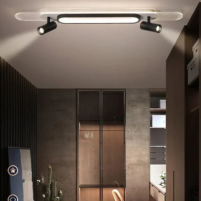 Adjustable Black LED Entryway Ceiling Light