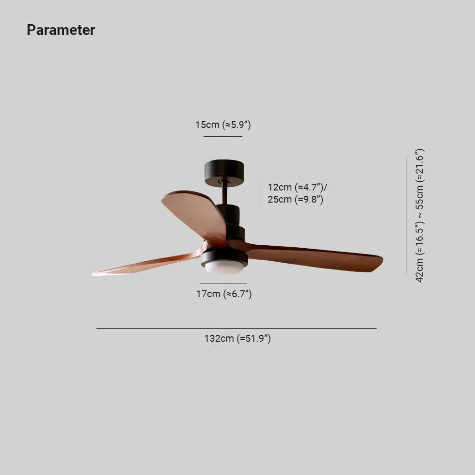 Wood LED for Living Room Fan Light