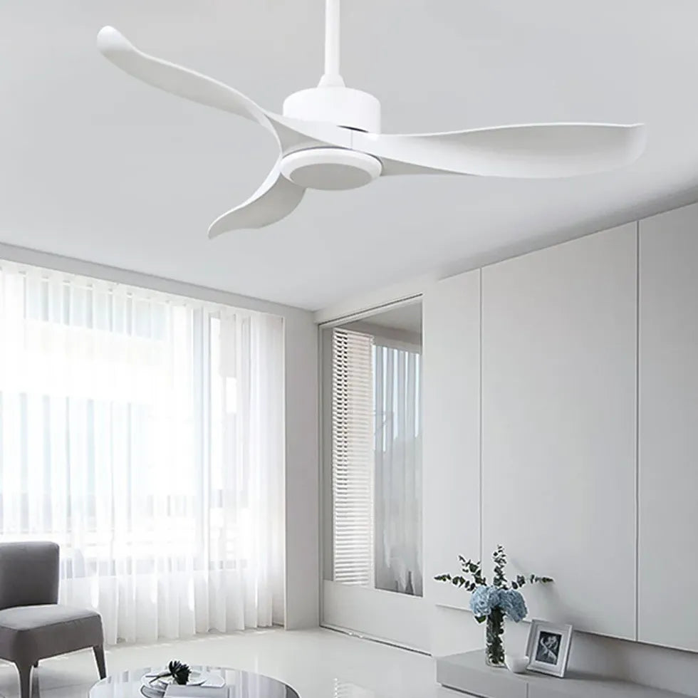 Sleek Black Modern Kitchen Ceiling Fan Light