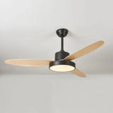 Oval Blade Modern Living Room Fan Light