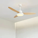 Oval Blade Modern Living Room Fan Light