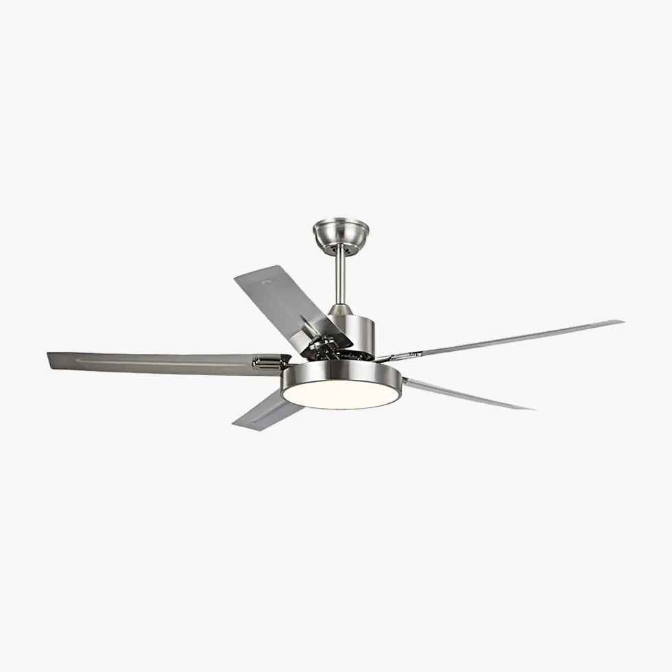 Silver Industrial for Living Room Fan Light