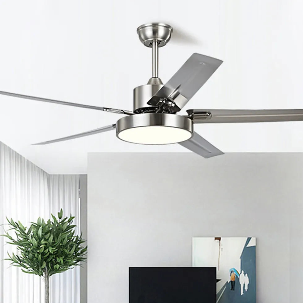 Silver Industrial for Living Room Fan Light