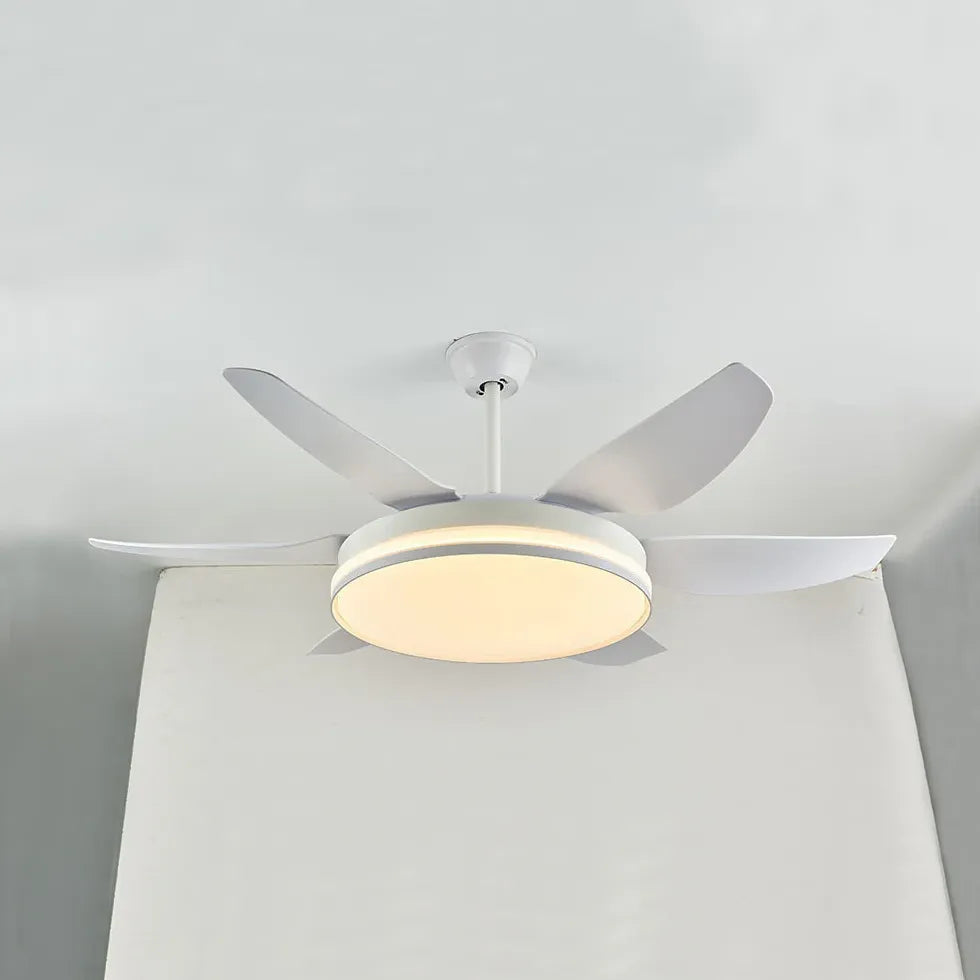 Six-Blade Modern Minimalist LED Fan Light