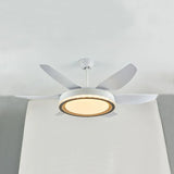 LED White Modern Living Room Fan Light