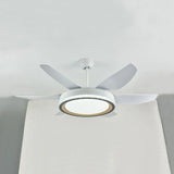 LED White Modern Living Room Fan Light