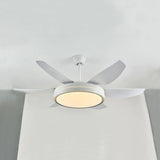 Remote-Controlled Minimalist White Fan Light