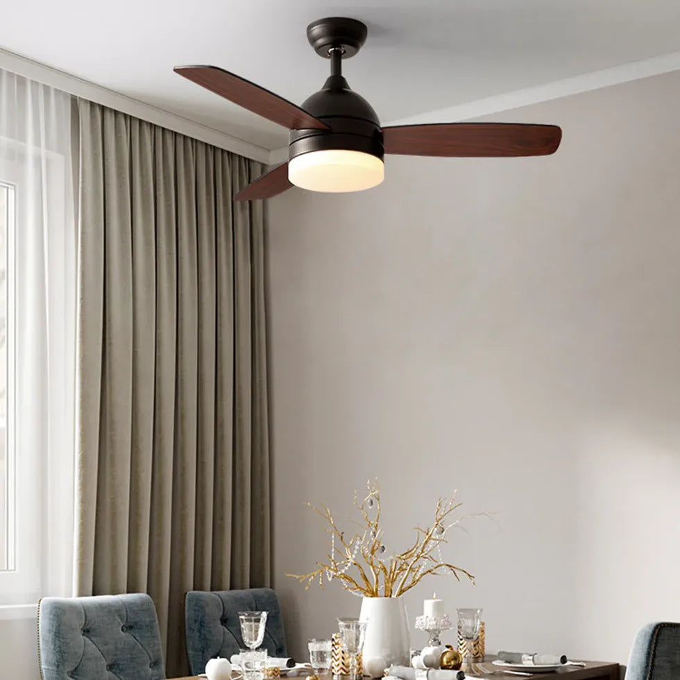 Three-Blade Modern Dining Room Fan Light