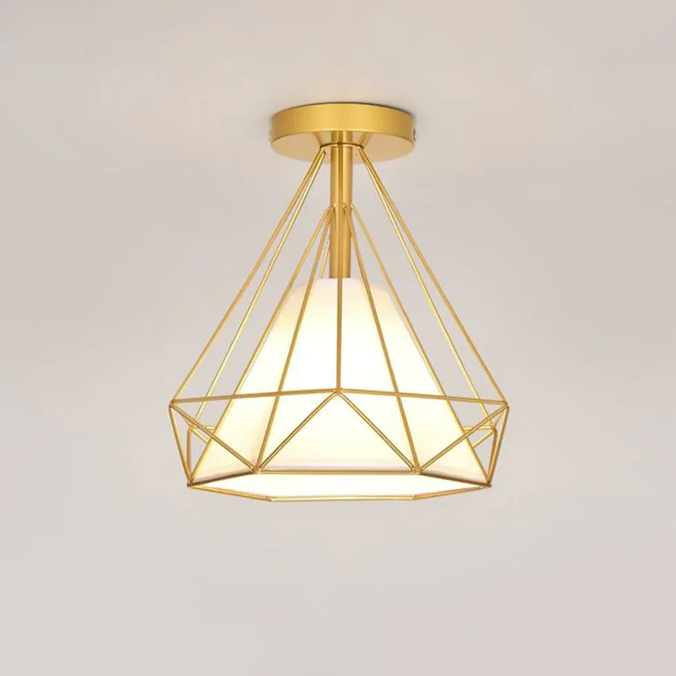 Industrial Style Geometry Modern Flush Ceiling Lights