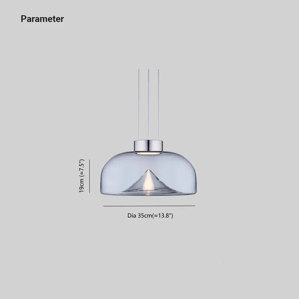 Transparent Glass for Kitchen Pendant Light