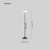 High-pole solar outdoor floor lamp