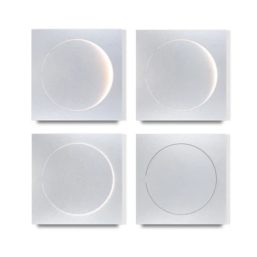 Circle Flush White Led Modern Wall Lights