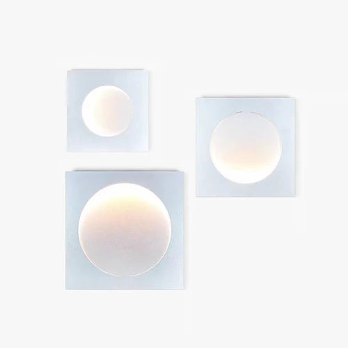 Circle Flush White Led Modern Wall Lights