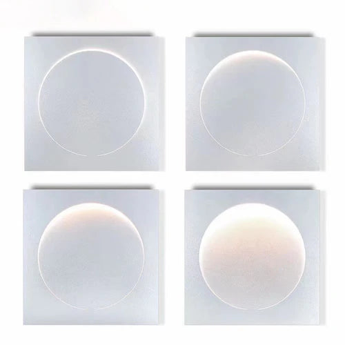 Circle Flush White Led Modern Wall Lights