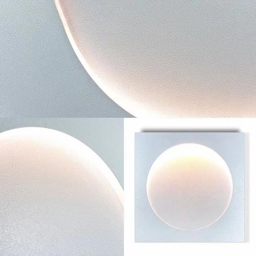 Circle Flush White Led Modern Wall Lights