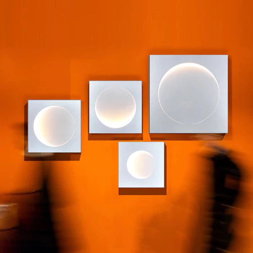 Circle Flush White Led Modern Wall Lights