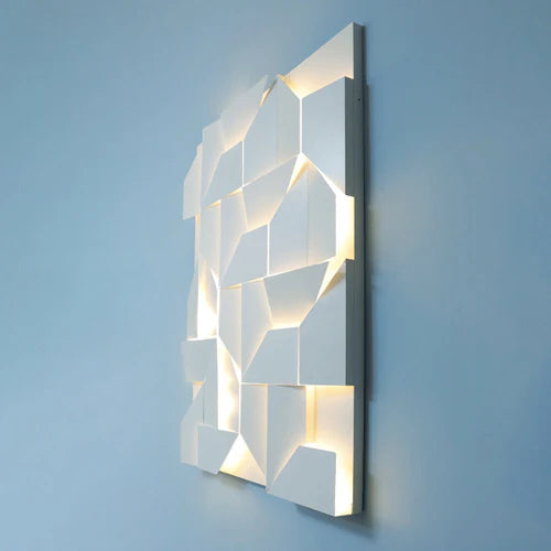 Geometric Panel White Led Modern Wall Lights