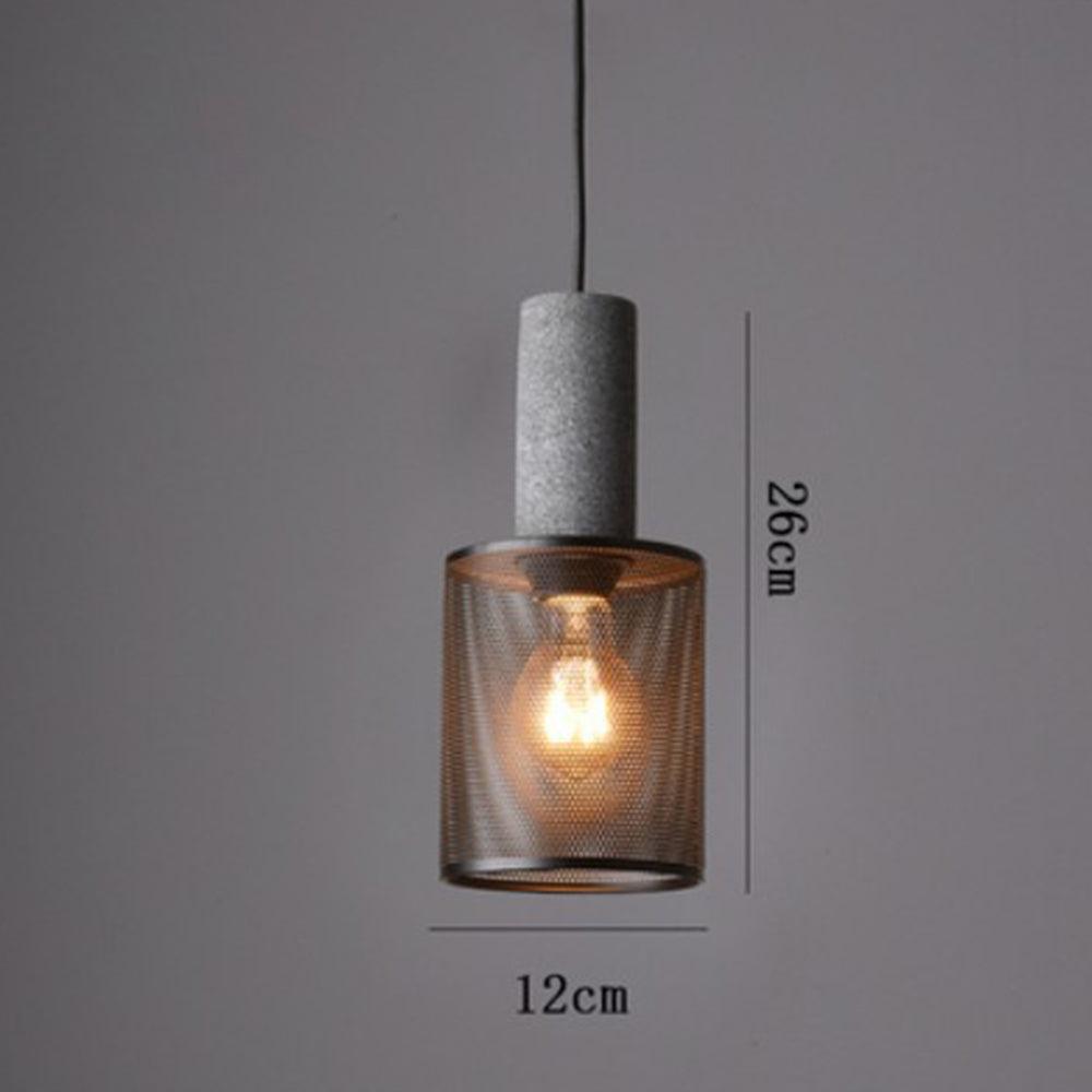Industrial Black Clear Glass Pendant Light