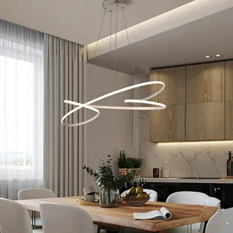 Irregular Curve Design Modern Pendant Light - Clowas