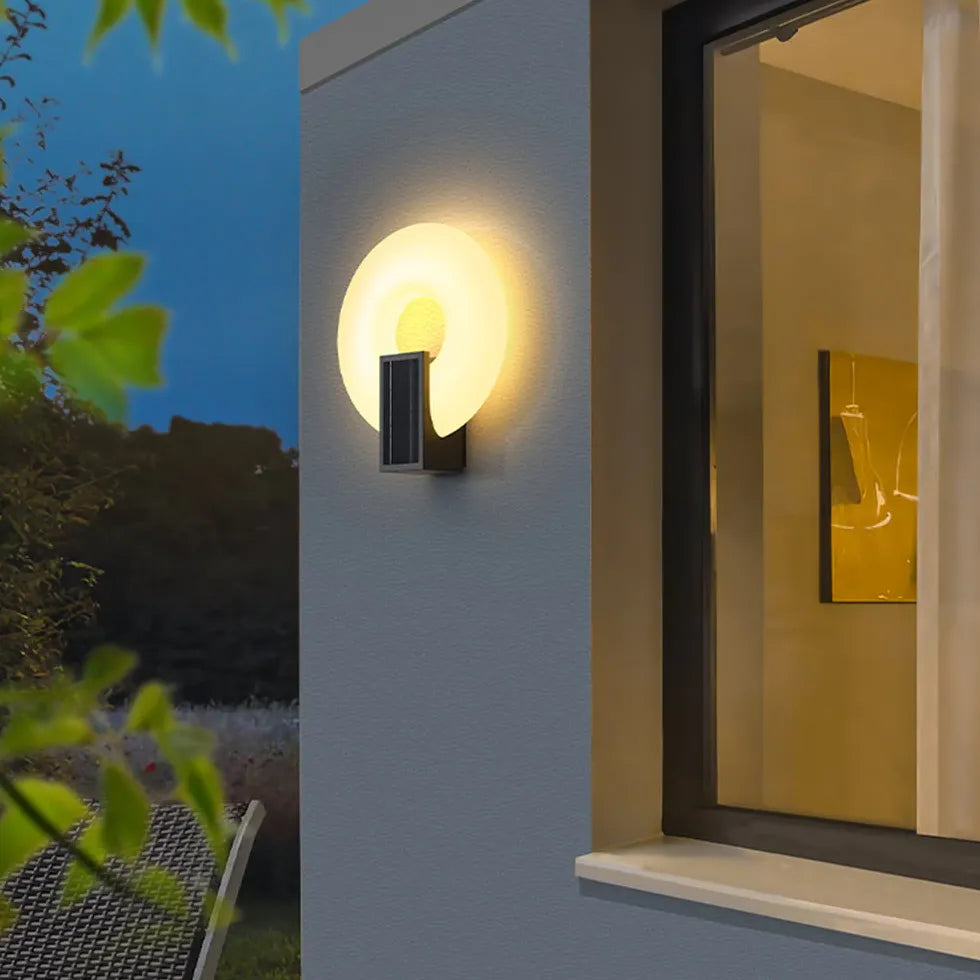 Bagel Ring Solar Outdoor Wall Lights