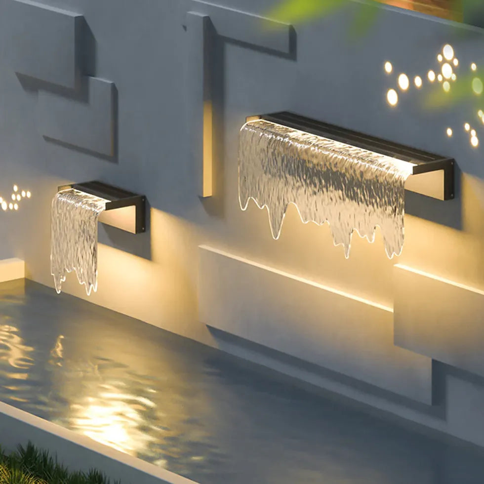 Waterfall LED Outdoor Wall Lights