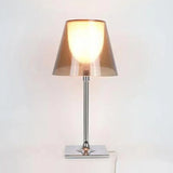 White Double-Layer Shade Minimalist Table Lamp