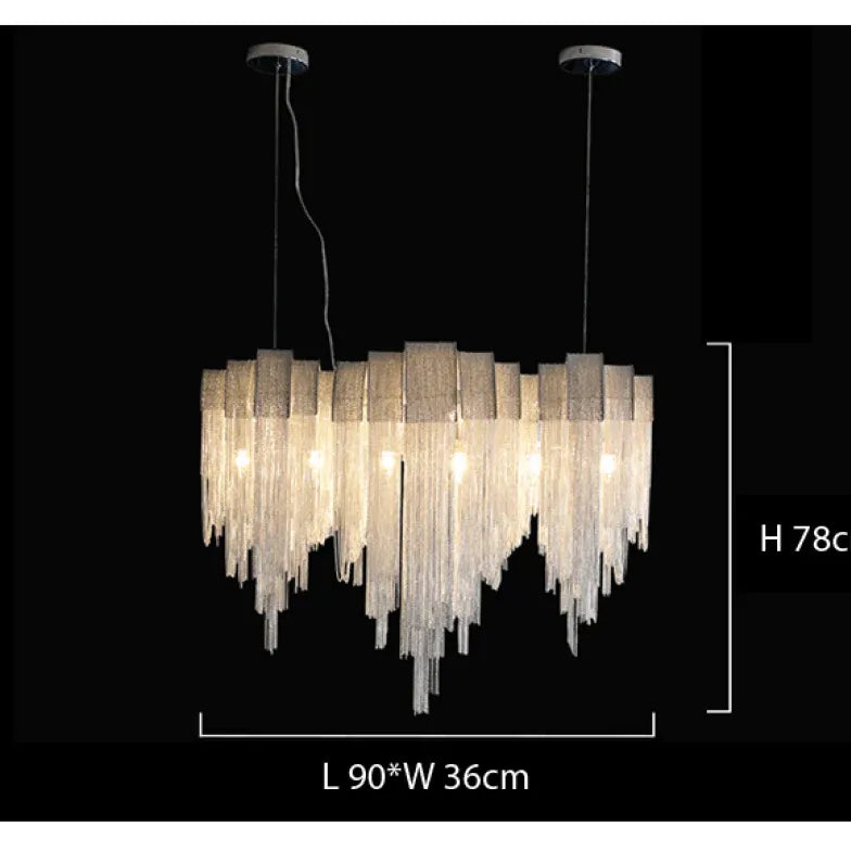 Waterfall Design Luxury Lobby Pendant Light