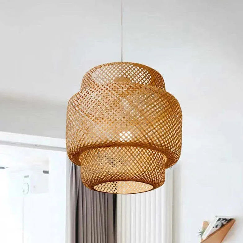 Bamboo Nordic Bedroom Pendant Light