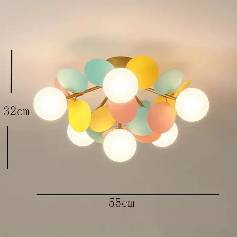 Macarons Bedroom Modern Flush Ceiling Lights