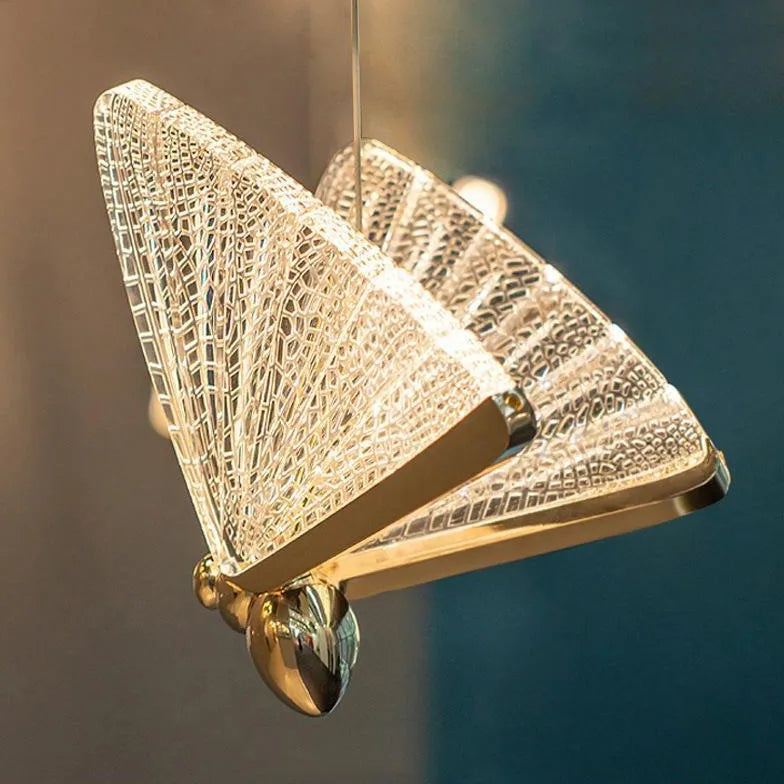 Butterfly Shaped Acrylic LED Bedroom Pendant Light