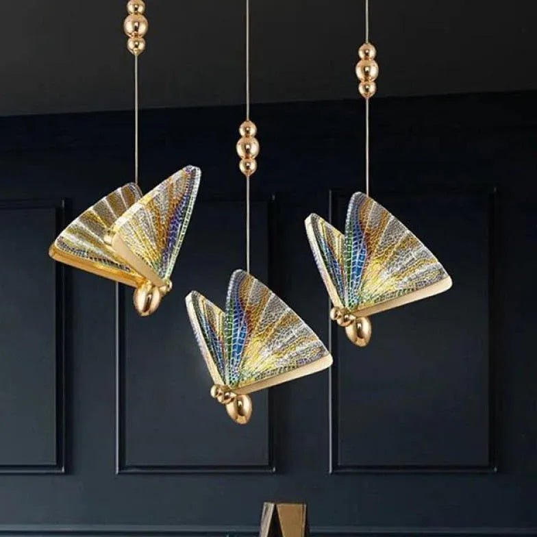 Butterfly Shaped Acrylic LED Bedroom Pendant Light