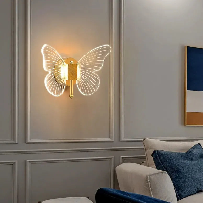 Butterfly Wall Light LED Modern Gold